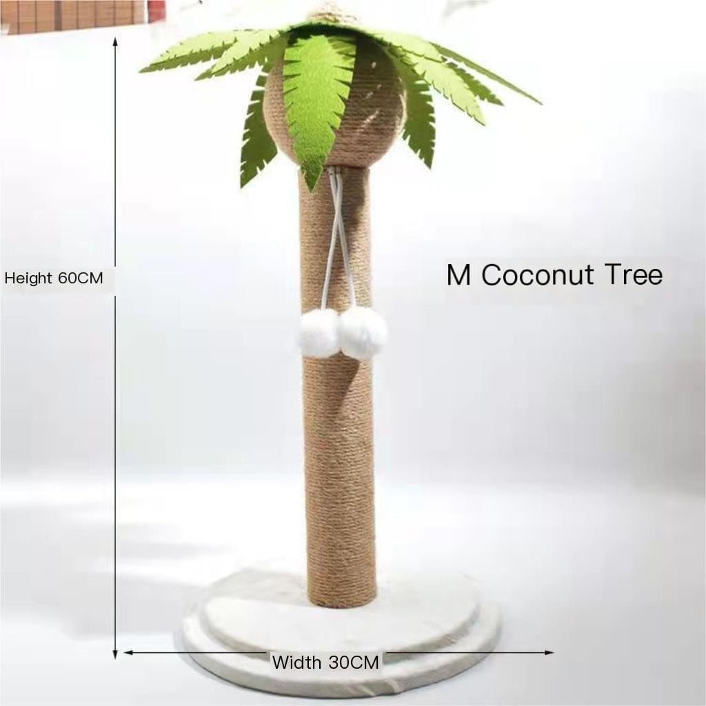 Cat Climbing Frame Cat Scratching Post Coconut Tree Cat Climbing Frame Cat Scratching Board Vertical Durable Non-Shedding Cat Toy Cat Climber(Medium) - Image 2