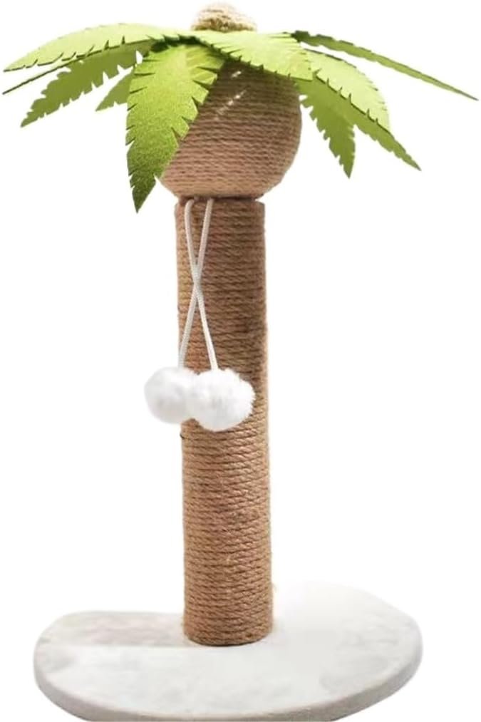 Cat Climbing Frame Cat Scratching Post Coconut Tree Cat Climbing Frame Cat Scratching Board Vertical Durable Non-Shedding Cat Toy Cat Climber(Medium)