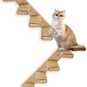 2 Pack 4 Steps Cat Wall Shelves Cat Stairs for Wall with Sisal Rope.Cat Wall Steps/Ladder Furniture ＆ cat Tree Supplies(Catstairs 2Pack-4Steps)