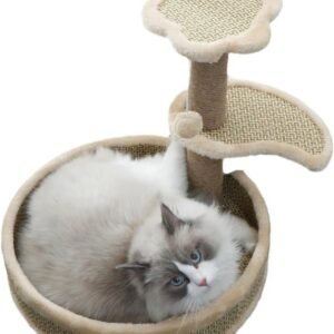 Sisal cat Scratching Board cat Bed Integrated Vertical cat Climbing Frame Hemp Rope wear-Resistant and Non-chip-Shedding Toys do not take up Space cat Supplies,Beige