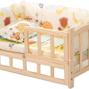 Pet Bed Wooden Dog Bed Elevated Cooling Pet Bed with Rails and Cushion Pet Shelter Dog House Elevated Kennel Sofa for Large Small Medium Dogs Dog Bed